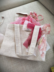 Beautiful reusable bags for return gifts/welcome bags,$25 each, 10 or more $22 each, 14in x 10 in x 6 in, C
