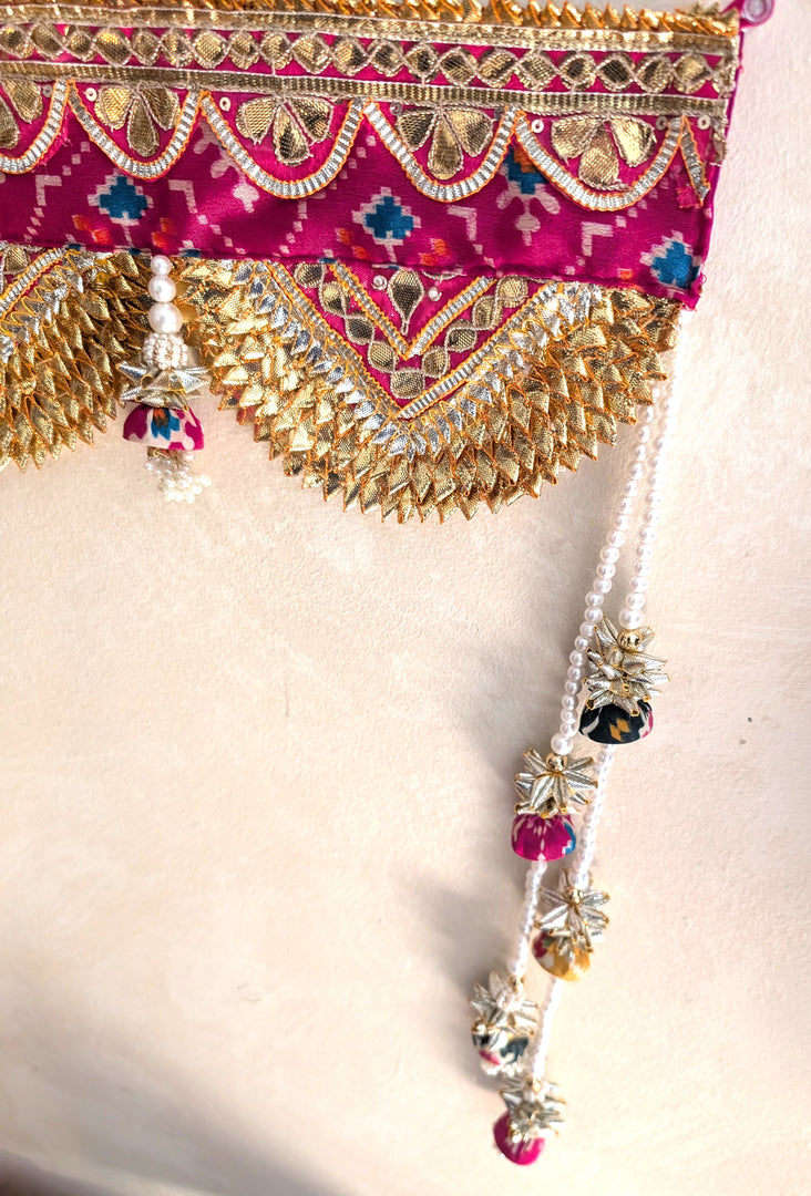 Beautiful Handmade toran decorative doorway hanging (Pink), 41 inches,  C