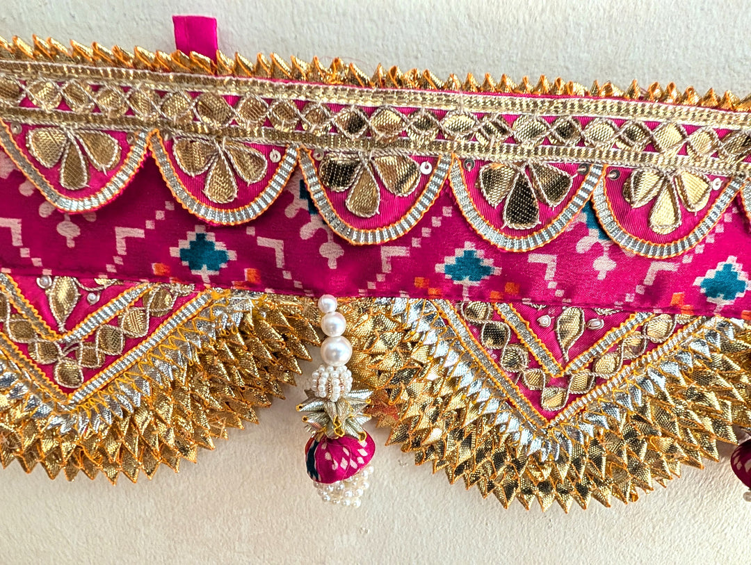 Beautiful Handmade toran decorative doorway hanging (Pink), 41 inches,  C