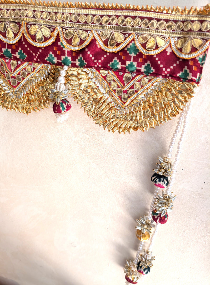 Beautiful Handmade toran decorative doorway hanging (Red ), 41 inches,  C