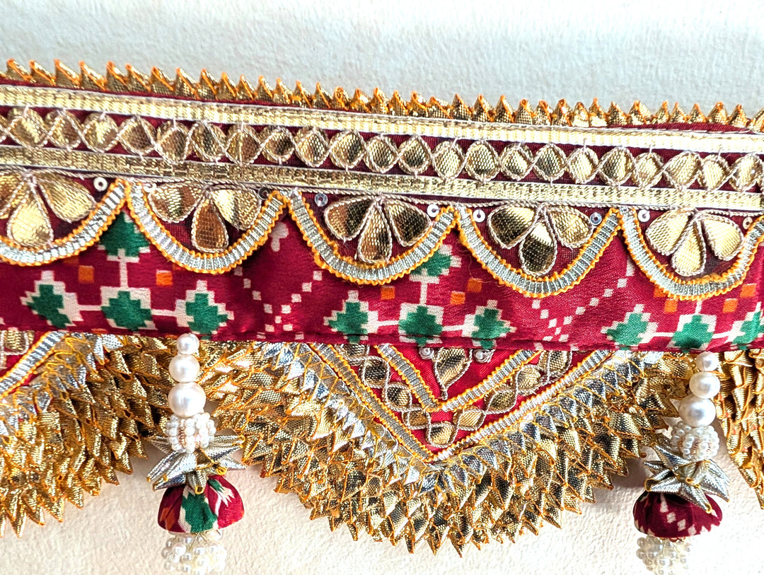 Beautiful Handmade toran decorative doorway hanging (Red ), 41 inches,  C