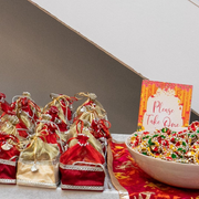 Return Gifts bags $10 each, orders 10 or more $7.50 each, base 5 in x 5 in,  Can be customized in any size and color C