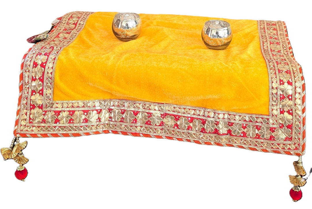 Beautiful handmade square velvet, 18.5 in X 18.5 in,   C